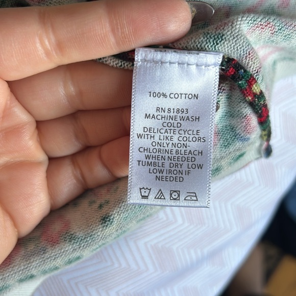 Isaac Mizrahi Live Printed Cardigan - XL - Picture 5 of 5